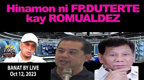 Hinamon Ni DUTERTE Si ROMUALDEZ YouTube