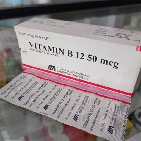 Jual VITAMIN B12 50 MCG 1 STRIP 10 TABLET Shopee Indonesia