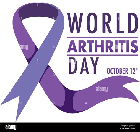 World Arthritis Day Poster Design Illustration Stock Vector Image And Art