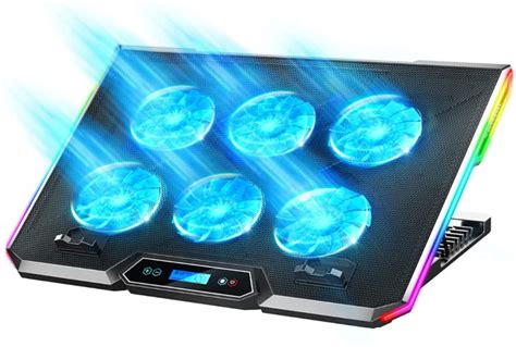 ICE COOREL Gaming Laptop Cooling Cooler Pad With 6 Cooling Fans