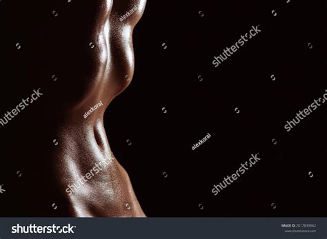 Slender Waist Naked Woman Silhouette Wet Stock Photo 2017839962 Shutterstock