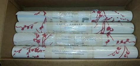 Roll Available Laura Ashley CRANBERRY Pussy Willow Wall Paper EBay