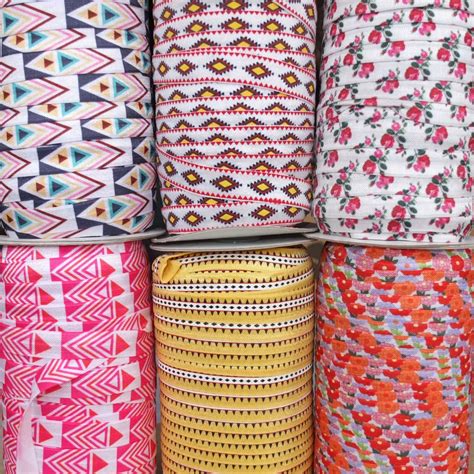 Buy 5 Yards Printed Elastic Bands 58fold Over