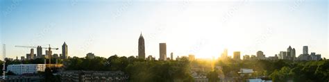 View of Atlanta Skyline Stock Photo | Adobe Stock