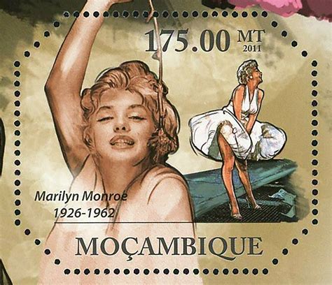 Marilyn Monroe Stamp Cinema Icons Of Xx Century S S Mnh Bl