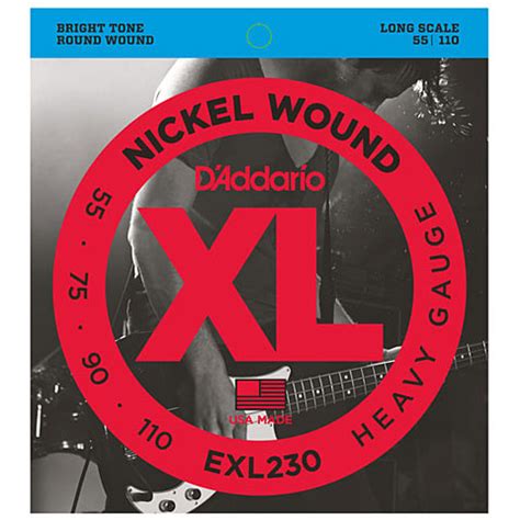 D Addario EXL230 Nickel Wound 055 110 Saiten E Bass