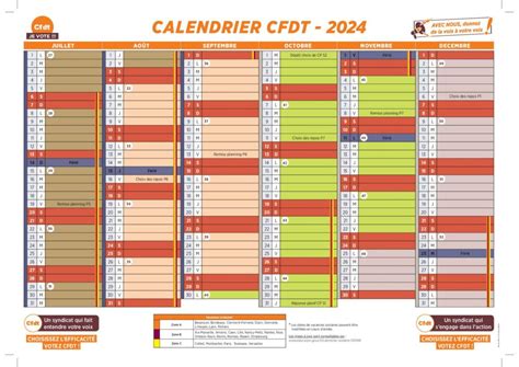 Calendrier CFDT 2024 CFDT EFS