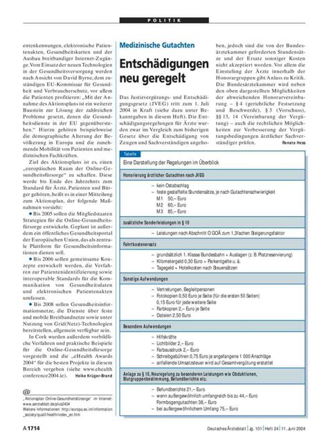 Medizinische Gutachten Entsch Digungen Neu Geregelt