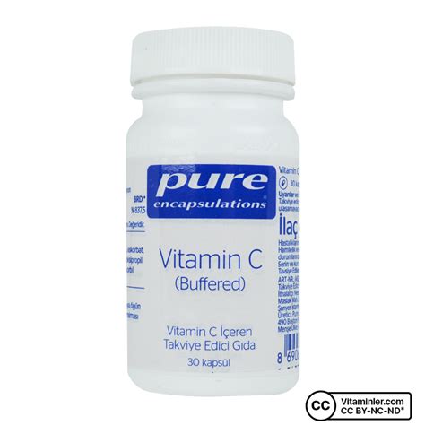 Pure Encapsulations Vitamin C Buffered 30 Kapsül C Vitaminleri