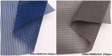 Pvc Polyester D Vinyl Dipped Pvc Coated Polyester Mesh Fabric