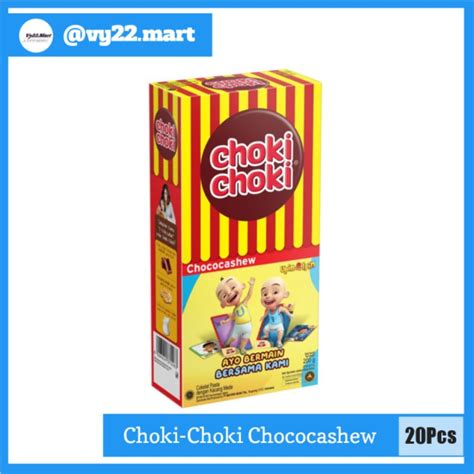 Jual CHOKI CHOKI CHOCOCASHEW ISI 20 BUNGKUSx10 Gram Coklat Melted