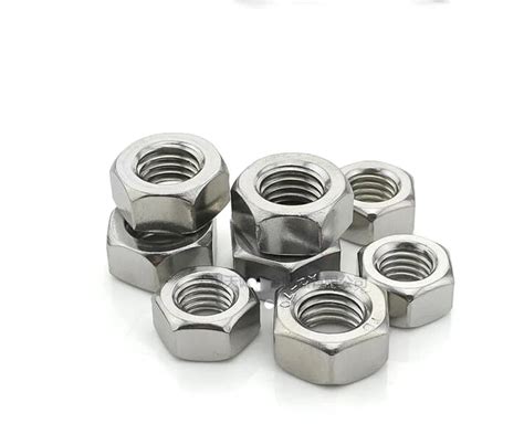 5 PCS Hexagon Fine Pitch Nuts 304 Stainless Steel Hexagonal Hex Tight