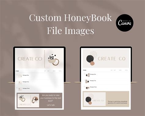 Custom Honeybook Templates Honeybook Brochure Custom Etsy