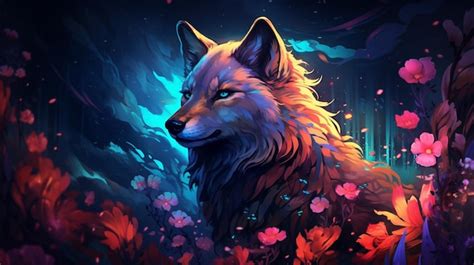 Premium AI Image | anime wolf wallpapers hd wallpaper cave wolf wallpapers generative ai