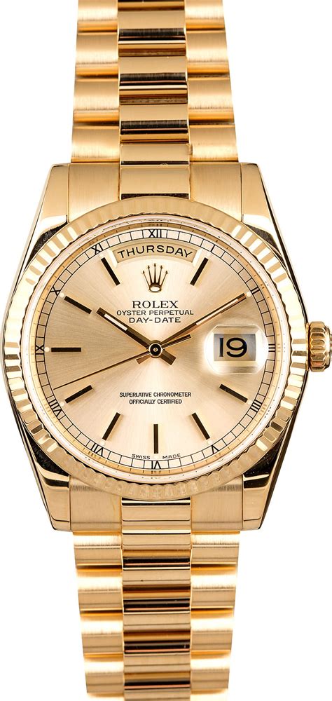 Rolex President Gold Day Date 118238