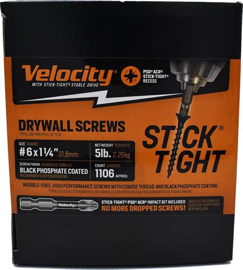 Senco 06A125P DuraSpin Number 6 By 1 1 4 Inch Drywall To Wood Collated