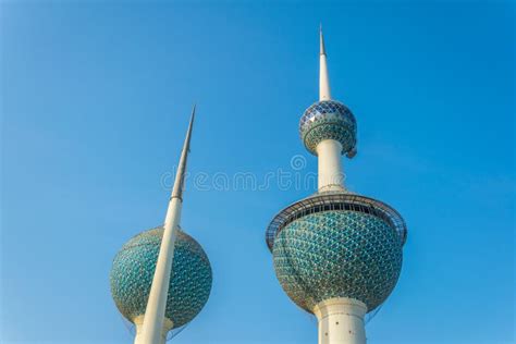 The Kuwait Towers - the Best Known Landmark of Kuwait City Stock Photo ...