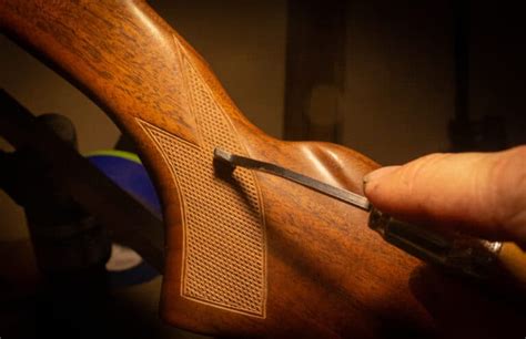 How To Recut Checkering On A Gunstock Gunsmithing Journal