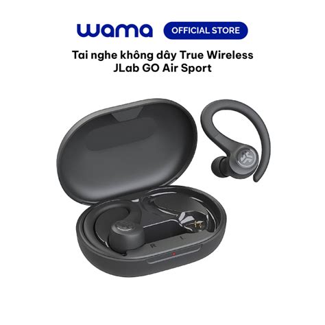 Tai nghe không dây True Wireless JLab GO Air Sport màu đen Kết nối