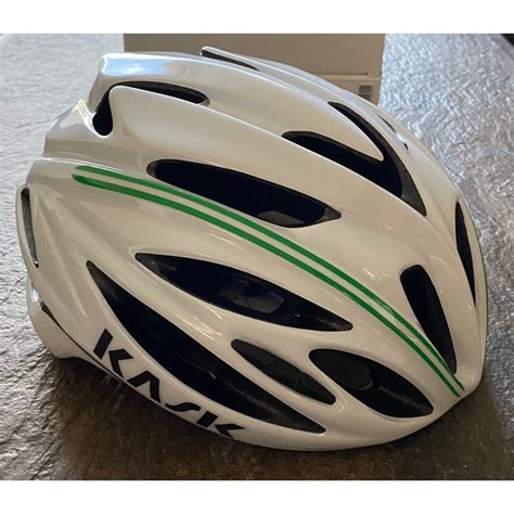 Casque Route Kask Rapido L Cm Blanc Vert