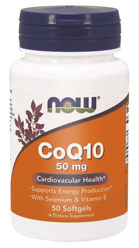 Coq10 50 Mg 50 Kapsułek żelowych Now