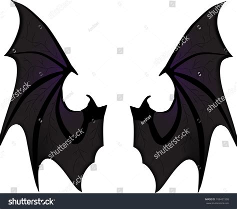 Bat Wings Stock Vector (Royalty Free) 108421598 | Shutterstock