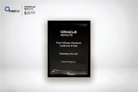 Pointstar Clinches Oracle Netsuites Asean Top Volume Partner Award