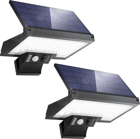 JESLED Luce Solare LED Esterno 2 Pezzi 108LED Faretto LED Da Esterno