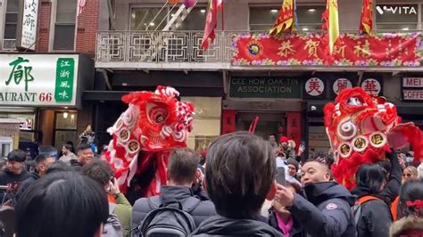 01 22 23 Chinese New Year Carnival 纽约唐人街 新春嘉年华 狮舞游街 爆竹声声迎新年 YouTube