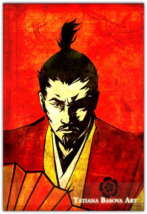 Oda Nobunaga Print Painting Samurai Art Painting Portrait Painting