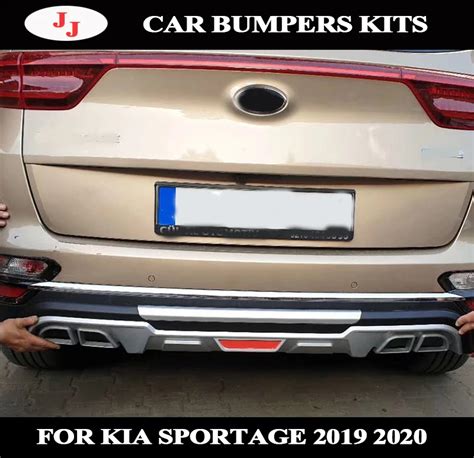 2pcs Set Car Front And Rear Bumper Body Kit For Kia Sportage 2019 2020 Protector Protection