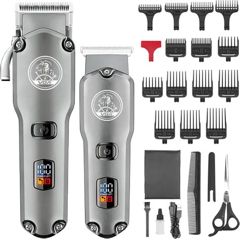 Amazon Vgr Hair Clippers And Trimmers Set For Men Professional T