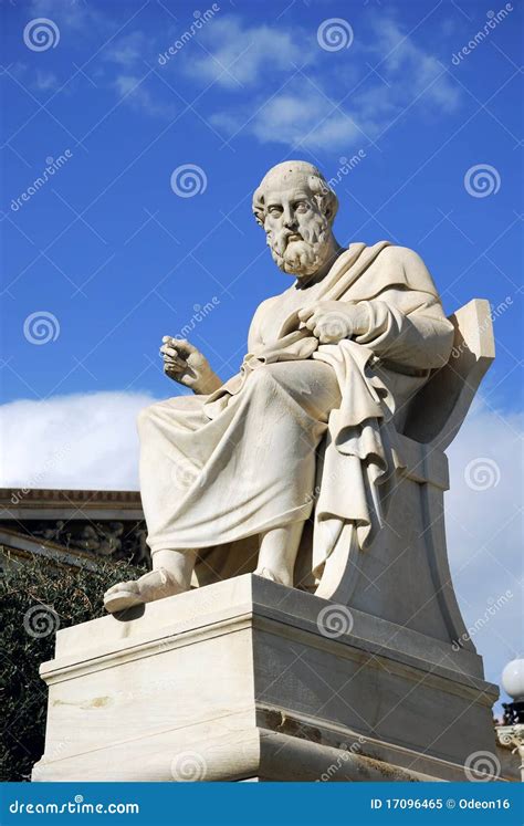 Statue Of Plato At The Academy Of Athens Greece Stock Image Image