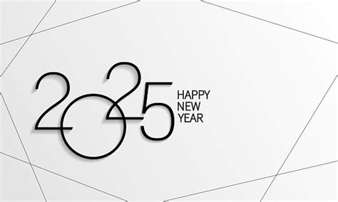 2025 Happy New Year Background Design Greeting Card Banner Poster