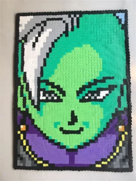 Pixel Art Perles A Repasser Dragon Ball Portrait Zamasu Eur