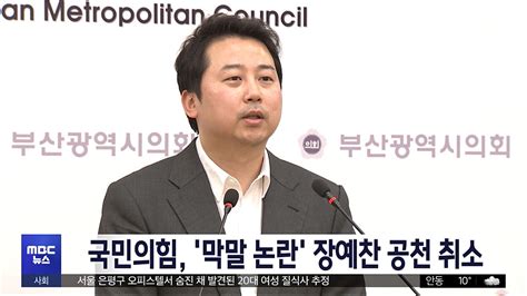 국민의힘 막말 논란 장예찬 공천 취소 네이버 Tv