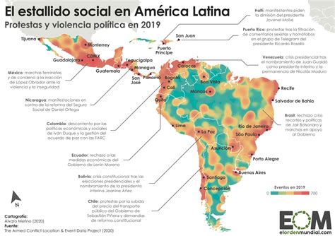 Las protestas en América Latina en 2019 Mapas de El Orden Mundial EOM