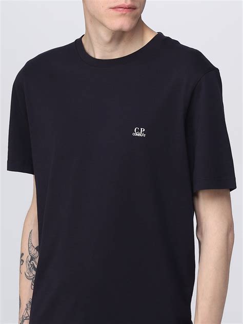 C P Company Outlet T Shirt Men Blue C P Company T Shirt