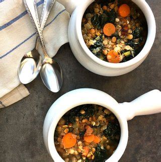 Sprouted Lentil Soup with Pancetta and Kale - Healthier Dishes