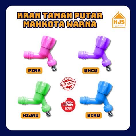 Jual Kran Air Tembok Putar Mahkota Keran Air Plastik Pvc Two Way