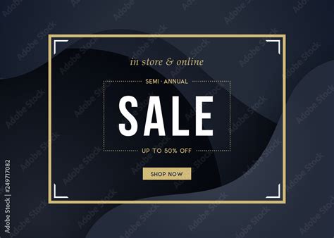 Sale sign design in contemporary style. Stock Vector | Adobe Stock