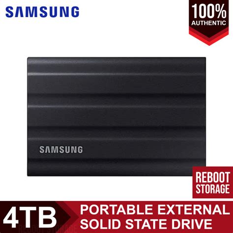 Samsung T7 Shield Portable SSD 4TB External Solid State Drive USB 3.2 IP65 Water Resistant ...