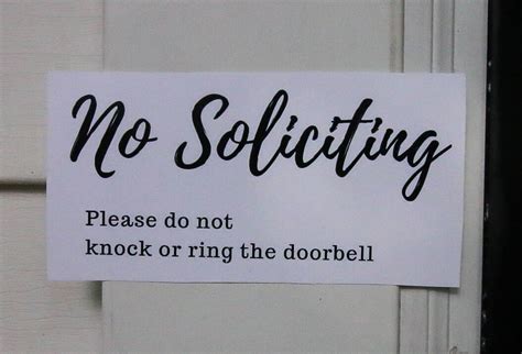 No Soliciting Sign- Free Printable