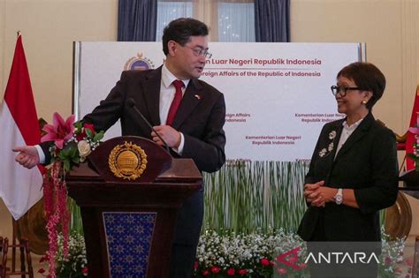 Menlu Indonesia Dan Rrt Gelar Pertemuan Bilateral