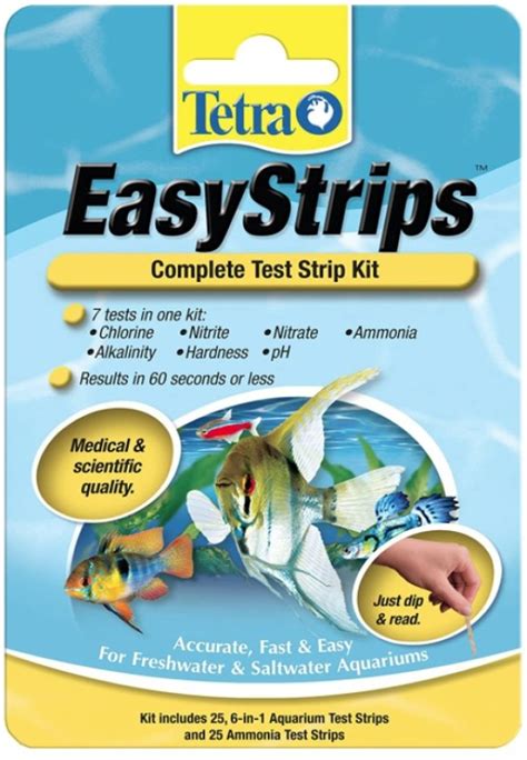 Tetra EasyStrips Aquarium Tests Ammonia And 6 In 1 Strips