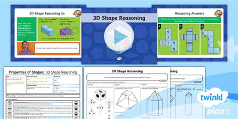 Planit Maths Y Properties Of Shapes D Shapes Lesson Pack