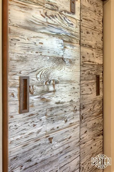 Custom Mushroom Wood I Beam Closet Doors Porter Barn Wood