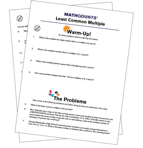 Free Resources For Any Middle School Math Concept Mathcounts