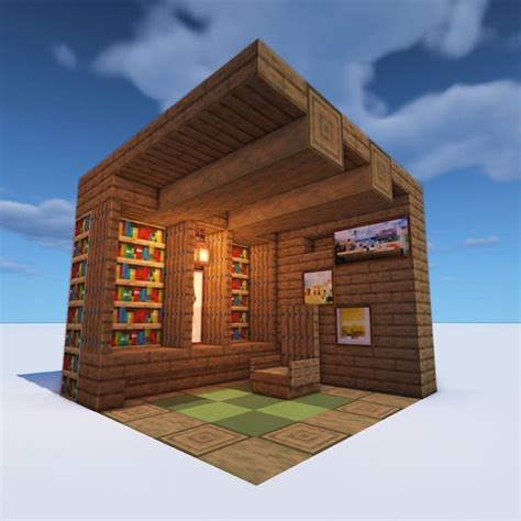 Minecraft Library Building