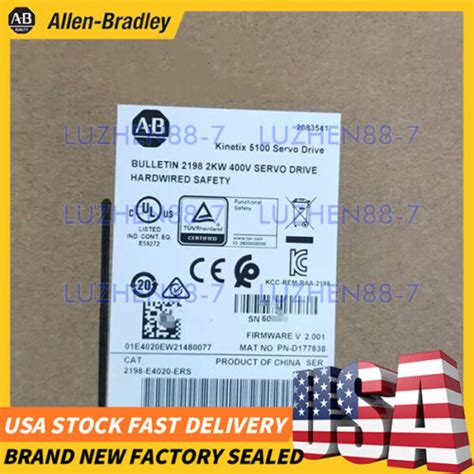 Allen Bradley 2198 E4020 ERS New Sealed Kinetix 5100 400V Class Servo